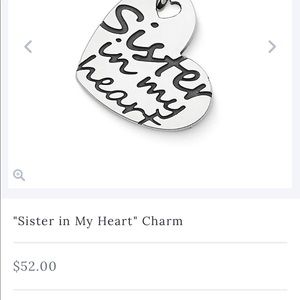 Sterling silver James Avery charm.